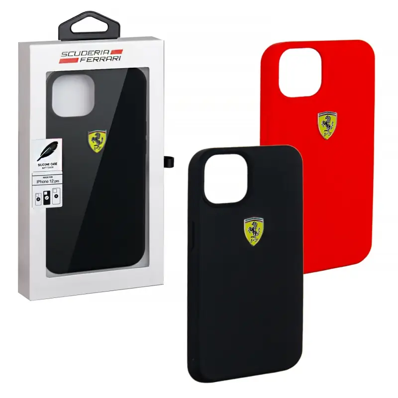 Чехол iph 12/12 Pro Ferrari silicone