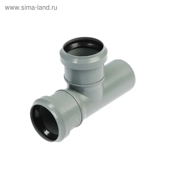 Тройник канализационный FLEXTRON, внутренний, d=50 мм, 90° Тройник канализационный FLEXTRON, внутренний, d=50 мм, 90°