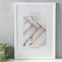 Фоторамка для фото 29.7&times;42 см (А3) &laquo;МИРАМ&raquo;, пластик, белый, (пластиковый экран)