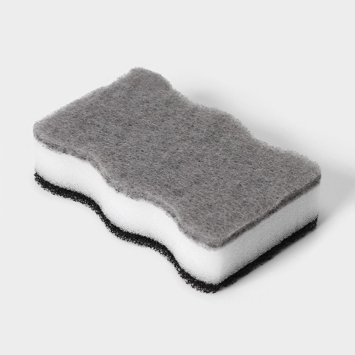 Двойной дозатор для мыла и моющего средства Raccoon, с губкой в комплекте, по 300 мл, цвет чёрный Двойной дозатор для мыла и моющего средства Raccoon, с губкой в комплекте, по 300 мл, цвет чёрный