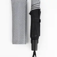 Зонт механический &laquo;Классика&raquo;, эпонж, 4 сложения, 8 спиц, R=48/55 см, d=96 см, МИКС