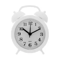 Часы - будильник настольные &laquo;Соломон&raquo;, дискретный ход, 9.8&times;12 см, АА, белые