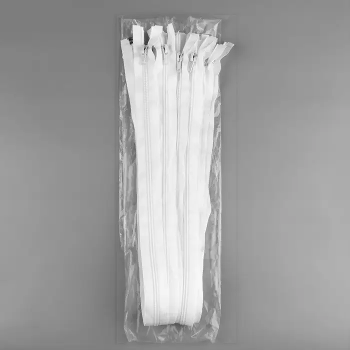 Молния «Спираль», №5, разъёмная, замок автомат, 80 см, белая Молния «Спираль», №5, разъёмная, замок автомат, 80 см, белая