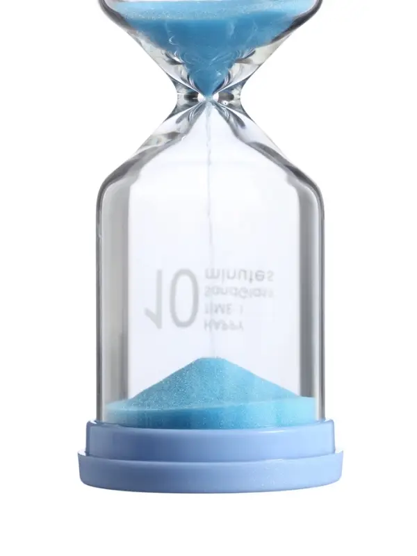 Часы песочные Happy time, на 10 минут, 12.5&times;4 см, голубые