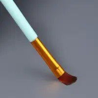 Набор кистей для макияжа COLOR POWER, 4 шт., бирюзовый, золотистый
