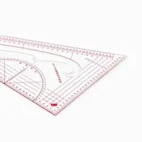 Лекало портновское метрическое &laquo;Треугольник&raquo;, 20.5&times;11 см, s=0.5 мм, прозрачное
