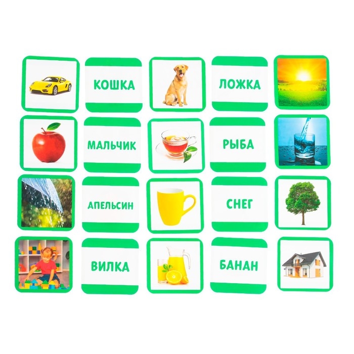 Развивающий набор «Первые слова», по методике Г.Домана, 40 карточек Развивающий набор «Первые слова», по методике Г.Домана, 40 карточек