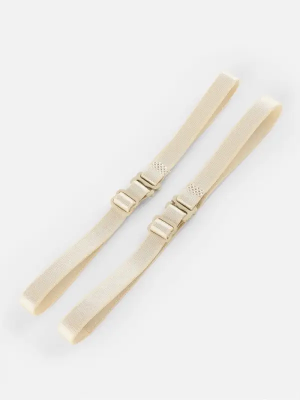 Лямки для бюстгальтера, текстильные, 1 см, 37 см, пара, бежевые Лямки для бюстгальтера, текстильные, 1 см, 37 см, пара, бежевые