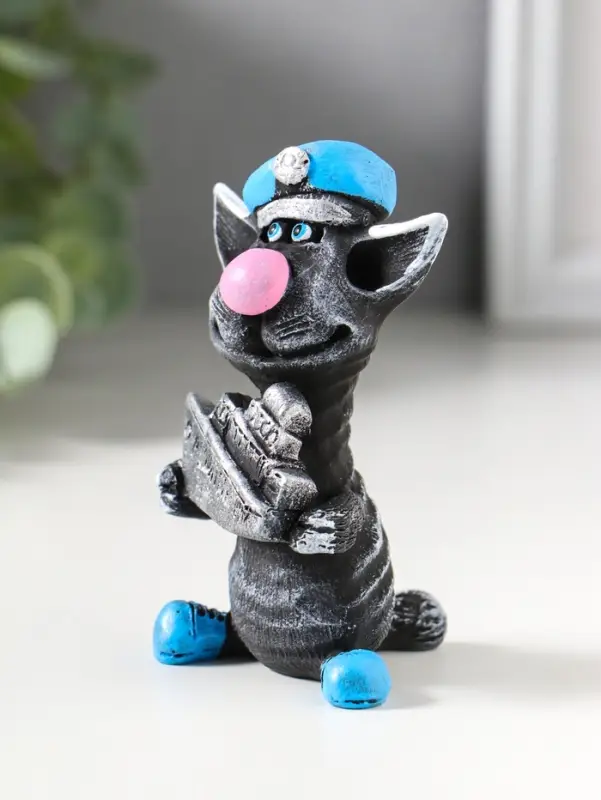Фигура &laquo;Кот Матрос держит кораблик&raquo;, 9.2&times;5.4 см