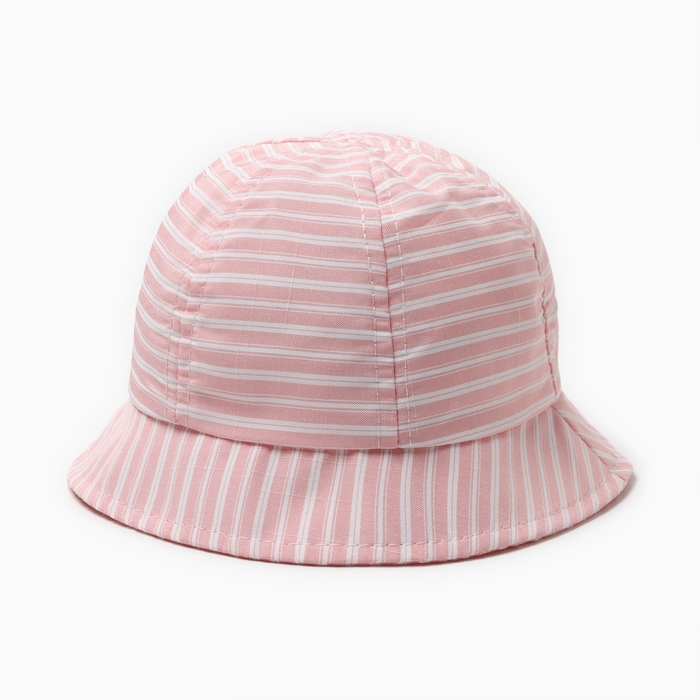 Панама детская Панама детская "Полосатик" MINAKU, цвет розовый, р-р 46