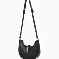 Сумка женская багет TEXTURA на молнии, 24&times;6&times;14 см, чёрная