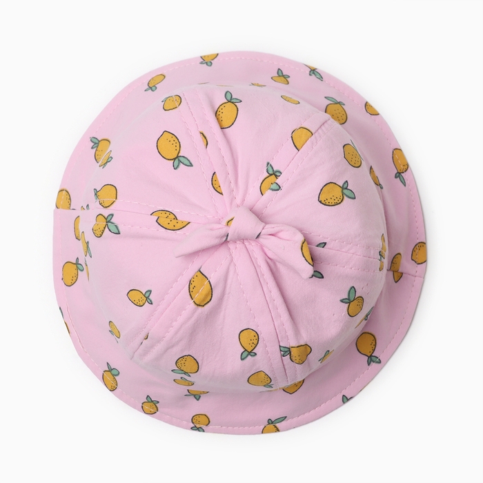 Панама детская Панама детская "Лимончик" MINAKU, цвет розовый, р-р 46
