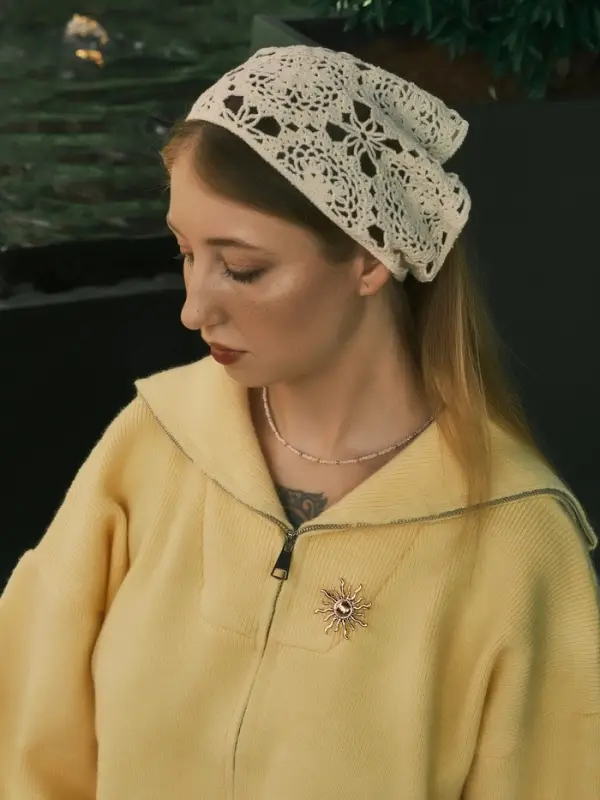 Брошь &laquo;Солнце&raquo;, цвет золото