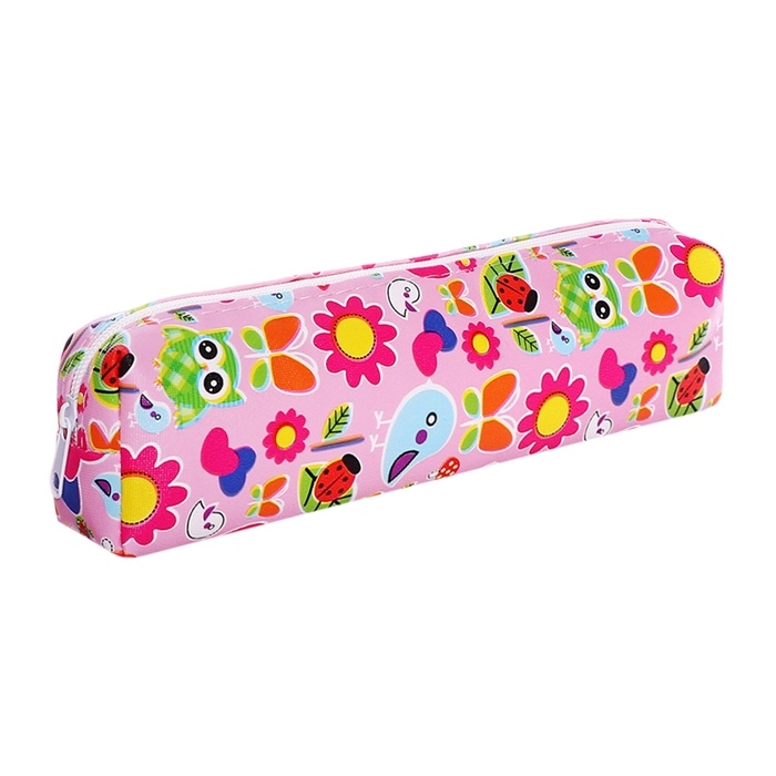 Пенал школьный «Птички», на молнии, МИКС