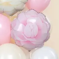 Воздушный шар фольгированный 19" &laquo;Цветок. Розовая камелия&raquo;