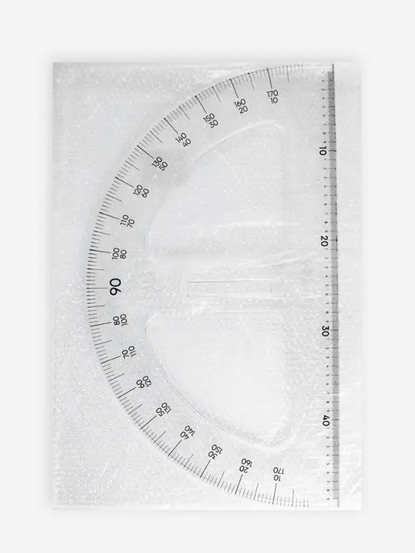 Транспортир портновский 180&deg;, пластик
