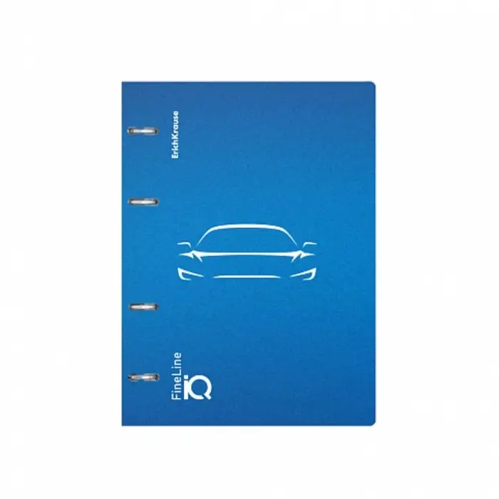 Тетрадь на кольцах, 100 листов в клетку, ErichKrause IQ FineLine Mirage, пластиковая обложка, блок офсет 100% белизна, МИКС