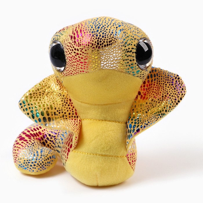 Мягкая игрушка «Кобра», 17 см, цвет жёлтый Мягкая игрушка «Кобра», 17 см, цвет жёлтый