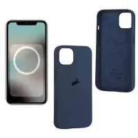 Чехол iPh 13 Silicon Case 100% ORG Abyss Blue (MagSafe + анимация NFC) с LOGO