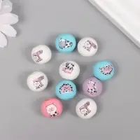 Бусины для творчества дерево "Милые коровки" набор 10 шт 1,6х1,6х1,6 см