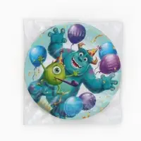 Тарелка одноразовая бумажная 18 см, Корпорация монстров