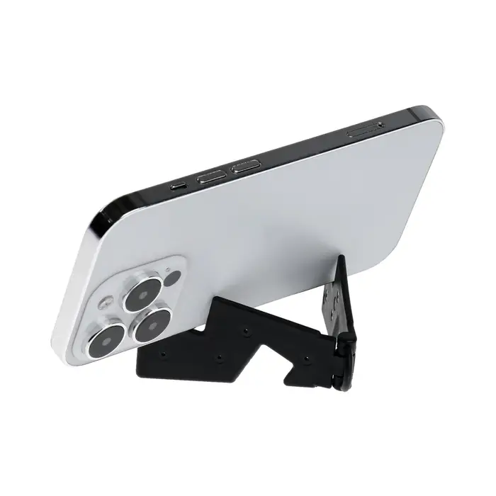 Подставка для телефона Luazon, брелок, складная, чёрная