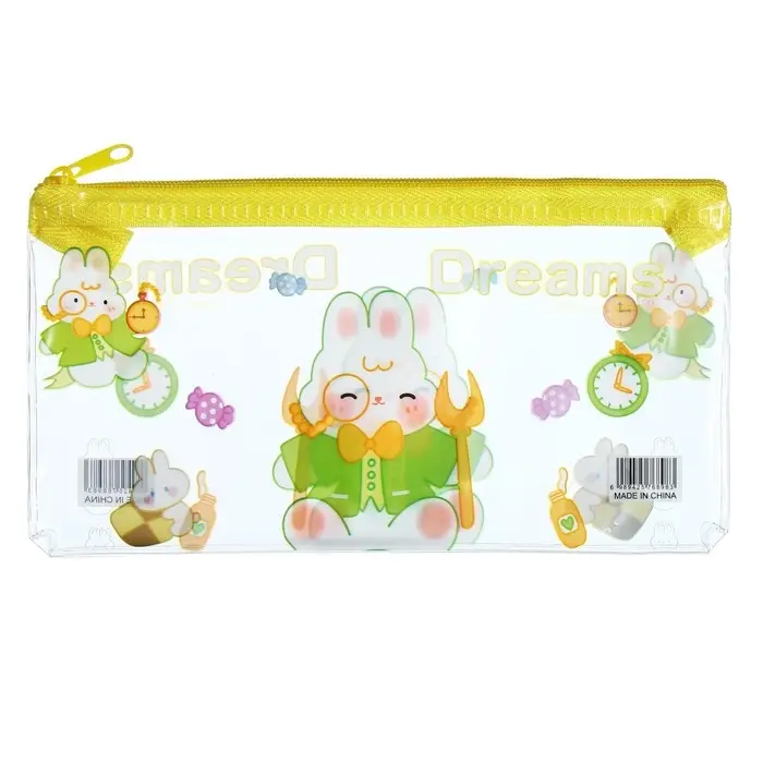 Пенал на молнии Пенал на молнии "Зверушки", МИКС