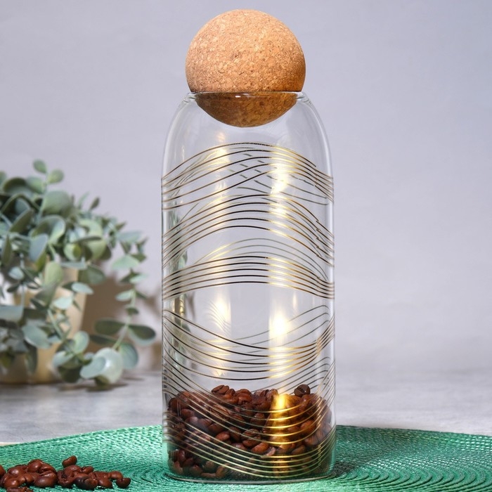 Банка для хранения сыпучих продуктов и круп «Геометрия», 1000 мл Банка для хранения сыпучих продуктов и круп «Геометрия», 1000 мл