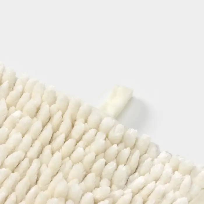 Коврик для дома LaDо́m, букли, плотность 1400 г, 50&times;80 см, велюровый, молочный