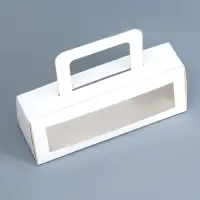 Коробка под рулет, белая, 18.5×6.5×6.5 см