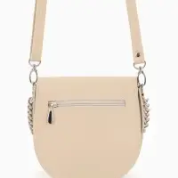 Сумка женская мессенджер TEXTURA на клапане, 17&times;10&times;18 см, бежевая