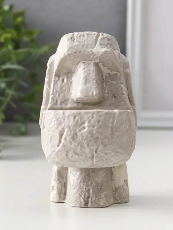 Подсвечник для тонкой свечи «Истукан», 12.5×7×8 см, под камень