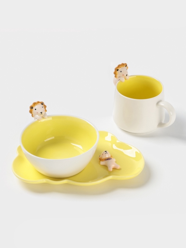 Набор детской посуды "Милый лев"