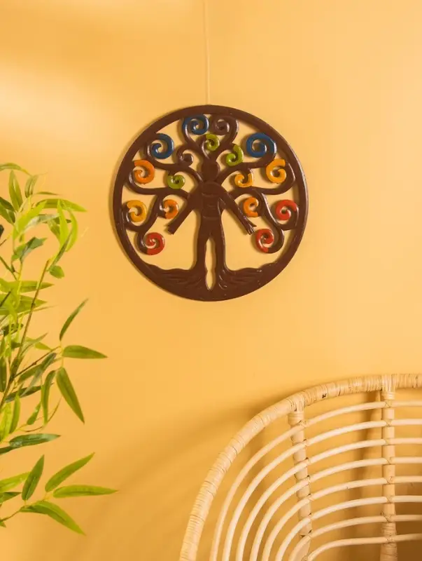 Панно  Панно "Единство с природой" МДФ, 40х40х1 см, разноцветная