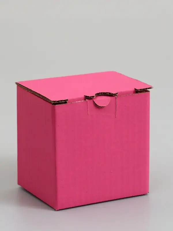 Коробка под кружку, розовая, 10 х 8 х 10 см
