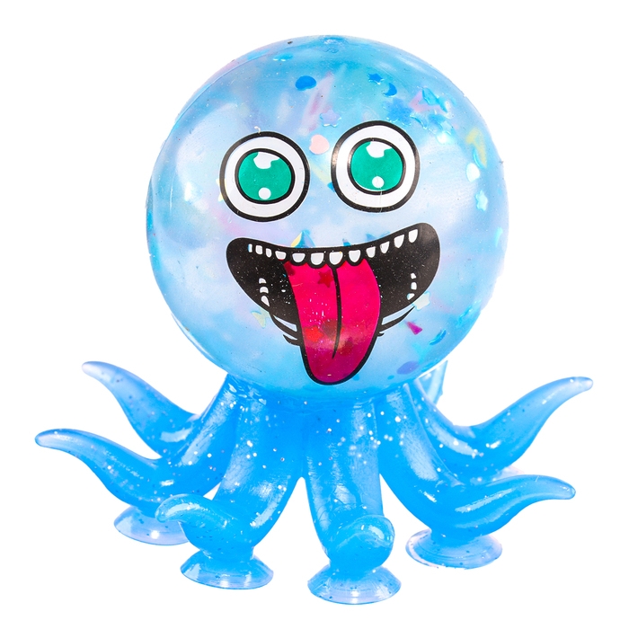 Мялка «Осьминожка» с водой, на присоске, виды МИКС Мялка «Осьминожка» с водой, на присоске, виды МИКС