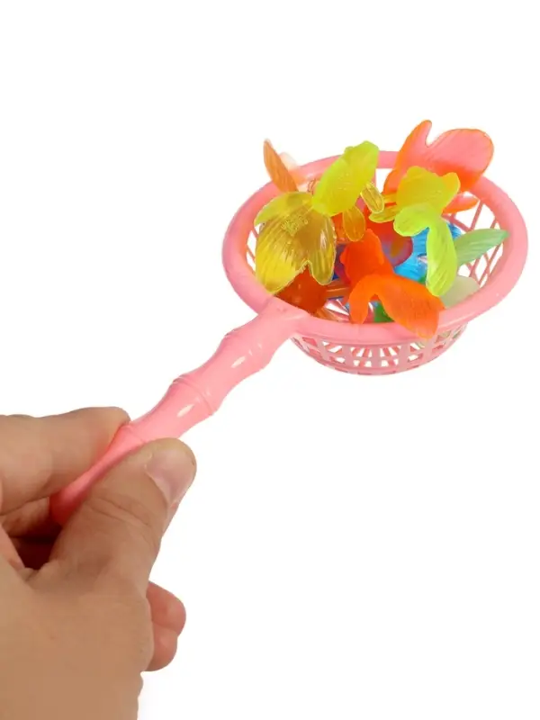 Игровой набор &laquo;Весёлая рыбалка&raquo;, 10 рыбок, сачок, МИКС