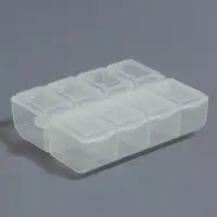 Органайзер для хранения мелочей, с подвесом, 8 ячеек, 8&times;6&times;2 см, прозрачный