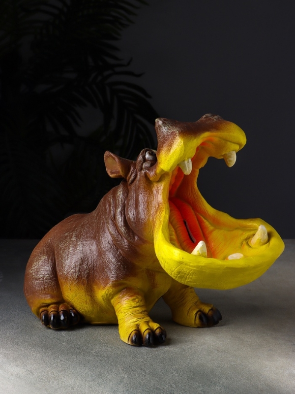 Копилка Копилка "Бегемот с открытой пастью" 14х32х17 см