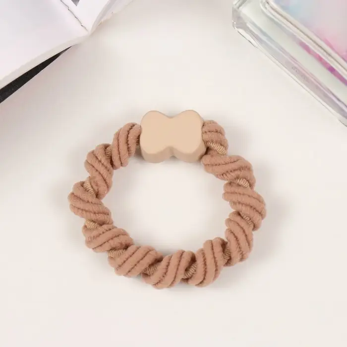 Резинка для волос Резинка для волос "Ширли" 6 см, бежевый