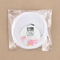 Кружево капроновое, 30 мм &times; 10 &plusmn; 1 м, цвет белый