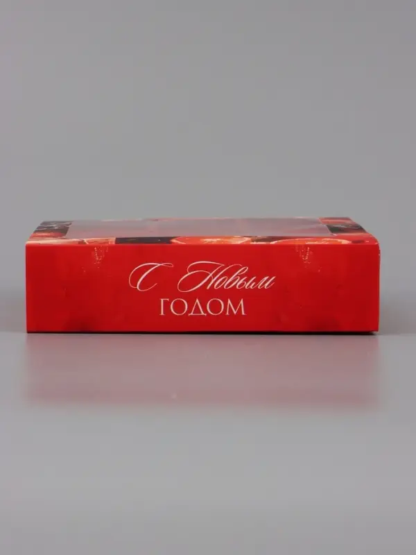 Коробка подарочная под 9 конфет &laquo;Новогодняя&raquo;, 14.5&times;14.5&times;3.5 см