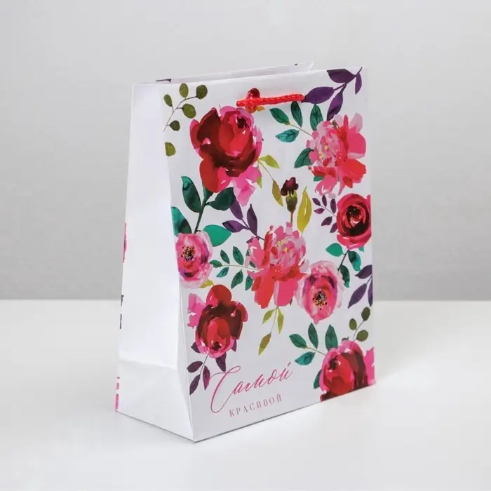 Пакет подарочный ламинированный, упаковка, Present for you, MS 18&times;23&times;8 см