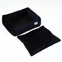 Лежанка для кошек и собак велюровая Pet Lab, 45 х 40 х 15 см, синяя Лежанка для кошек и собак велюровая Pet Lab, 45 х 40 х 15 см, синяя