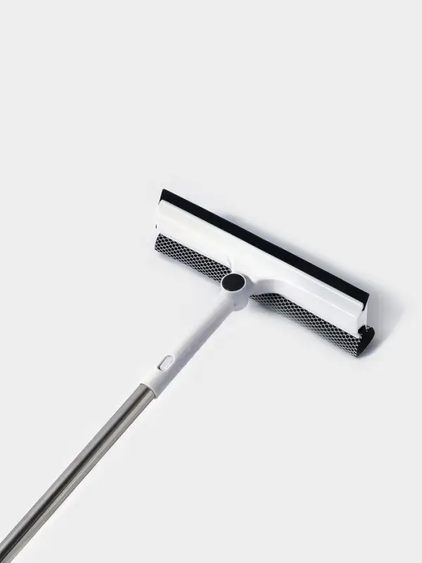 Окномойка с поролоновой насадкой, телескопическая ручка, поворот на 180&deg;, 26&times;3.5&times;98(128)