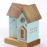 Фигурка керамическая с подсветкой &laquo;Домик с ёлочкой&raquo; 11&times;7.5&times;13.5 см