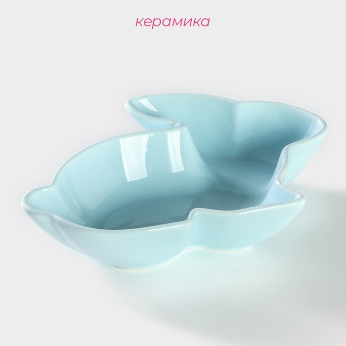 Блюдо керамическое сервировочное глубокое Доляна «Милашки. Зайка», 300 мл, 17,5×12,6×4 см, цвет голубой Блюдо керамическое сервировочное глубокое Доляна «Милашки. Зайка», 300 мл, 17,5×12,6×4 см, цвет голубой