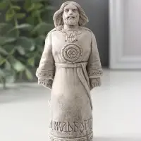 Фигура славянский Бог «Даждьбог», 12.5×5.5×5.5 см, серая
