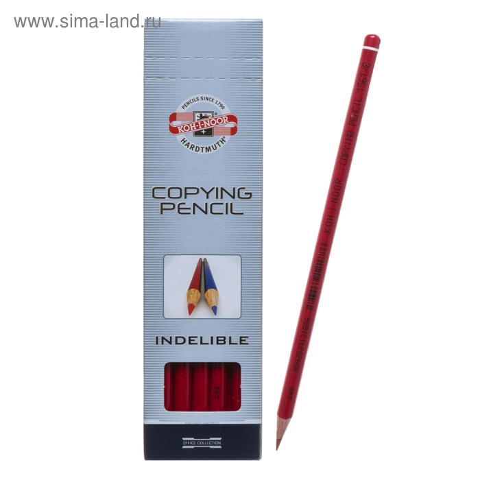 Карандаш 3.5 мм, Koh-I-Noor 1561, специальный, красный, L=175 мм Карандаш 3.5 мм, Koh-I-Noor 1561, специальный, красный, L=175 мм