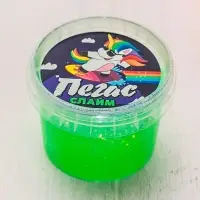 Слайм «Пегас» Неоновый, зелёный 90 г